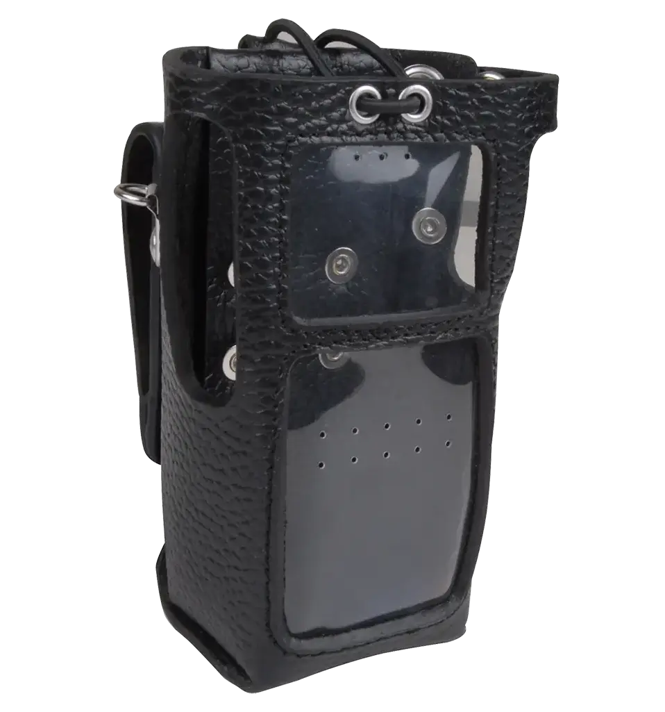 LCY006 Чехол из мягкой кожи с клипсой и нейлоновым наплечным ремнем, для радиостанций DMR серии PD7 UL913, PD985 UL913 и радиостанций TETRA серии PT5
