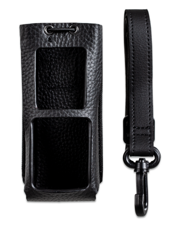 LCY028 Чехол из натуральной жесткой кожи с клипсой и нейлоновым ремнем, для радиостанций серии HP795Ex, PT890Ex (для моделей с дисплеем и клавиатурой)