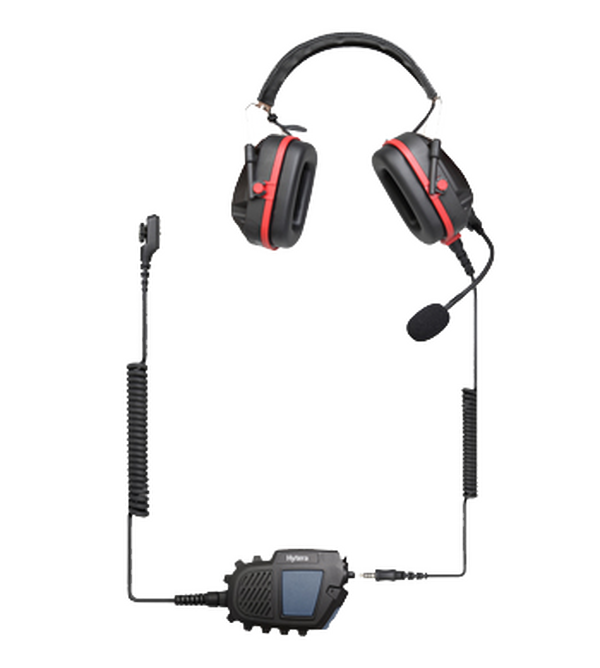 ECN21-Ex Гарнитура взрывобезопасная (ATEX, IP56) с микрофоном, кнопкой PTT, шумоподавлением (23 дБ), для радиостанций DMR серии PD715Ex, PD795Ex
